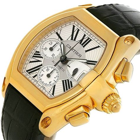 cartier watch men's gold|cartier gold watch men's chronograph.